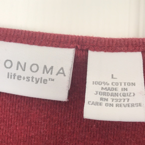 😍Sonoma Life+style V-Neck Long Sleeve😍 - Picture 3 of 3